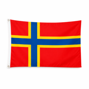 Gjesteflagg Orknøyene i polyester, 30 × 19 cm, for seil- og motorbåt