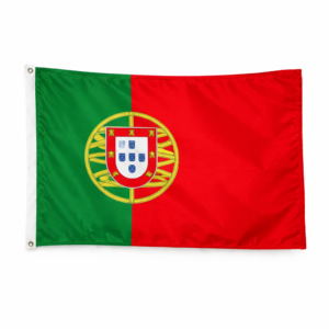 Portugisisk gjesteflagg i polyester, 30 × 19 cm, for seil- og motorbåt