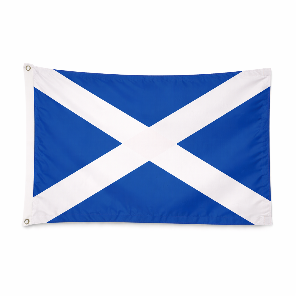 Skotsk gjesteflagg i polyester, 30 × 19 cm, for seil- og motorbåt