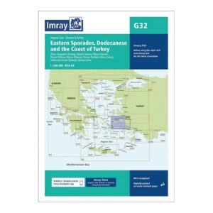 Imray sjøkart G32 Eastern Sporades Dodecanese and the Coast of Turkey