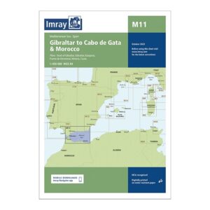 Imray sjøkart M11 Gibraltar to Cabo de Gata and Morocco