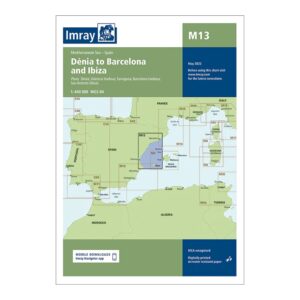 Imray sjøkart M13 Dénia to Barcelona and Ibiza