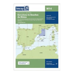 Imray sjøkart M14 Barcelona to Bouches du Rhône