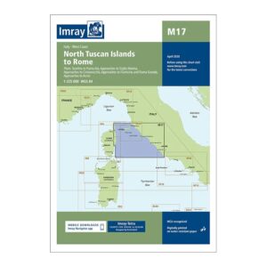 Imray sjøkart M17 North Tuscan Islands to Rome