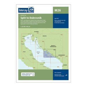 Imray sjøkart M26 Split to Dubrovnik