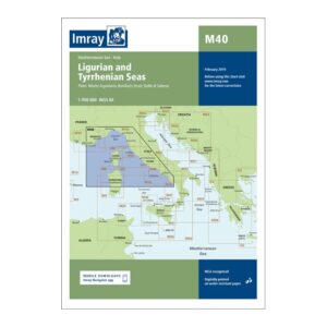 Imray sjøkart M40 Ligurian and Tyrrhenian Seas