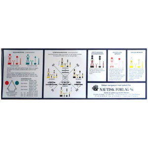 Klistremerke med sjømerker fra Nautisk forlag