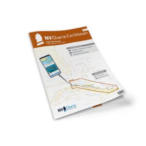 Mockup av NV Charts Cuba 10.1 sjøkart for nordøstkysten av Cuba fra Cabo Maisí til Varadero