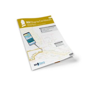Mockup av NV Charts Cuba 10.2 sjøkart for nordvestkysten av Cuba fra Varadero til Havana og Cabo San Antonio