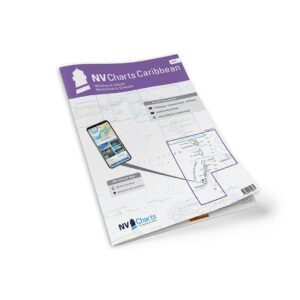 Mockup av NV Charts Caribbean 12.3 sjøkart for Windward Islands