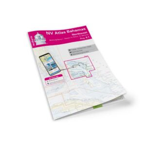 Mockup av NV Charts Bahamas 9.1 sjøkart for nordvestlige Bahamas