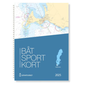 Svensk båtsportkart som dekker Sydkusten fra Kullen til Simrishamn