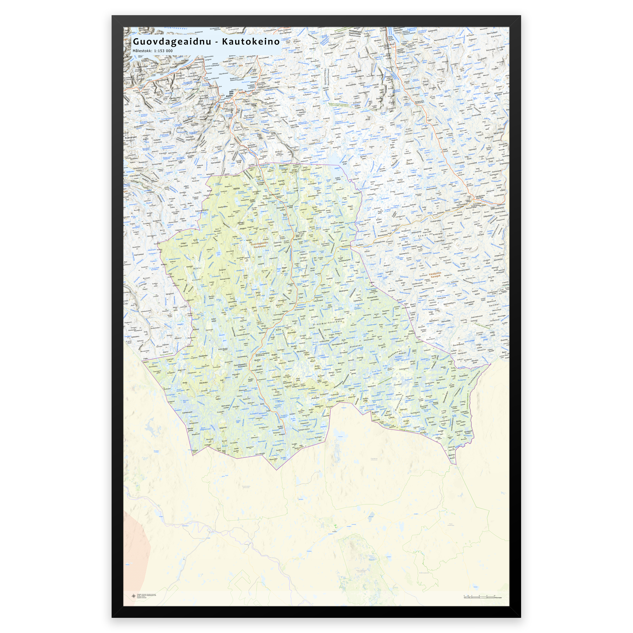 Veggkart – Kautokeino kommune - Bilde 25