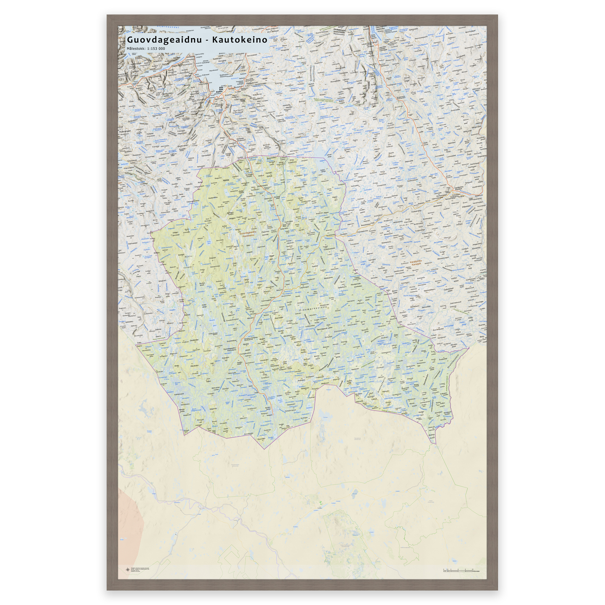 Veggkart – Kautokeino kommune - Bilde 22