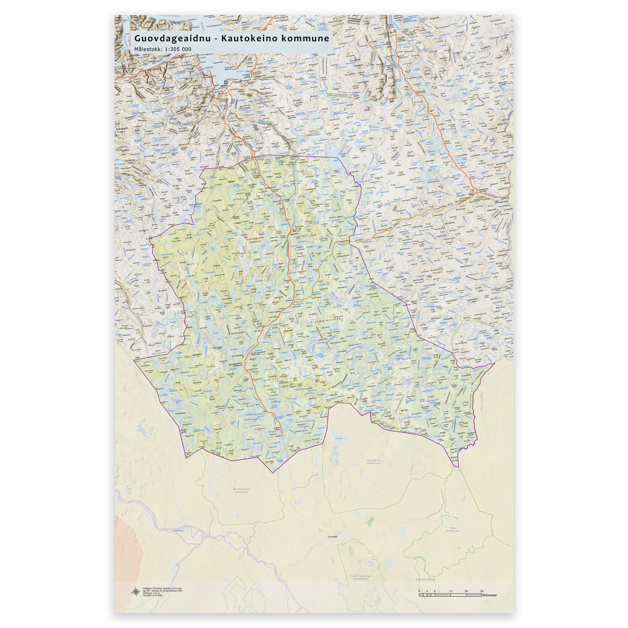 Veggkart – Kautokeino kommune - Bilde 14