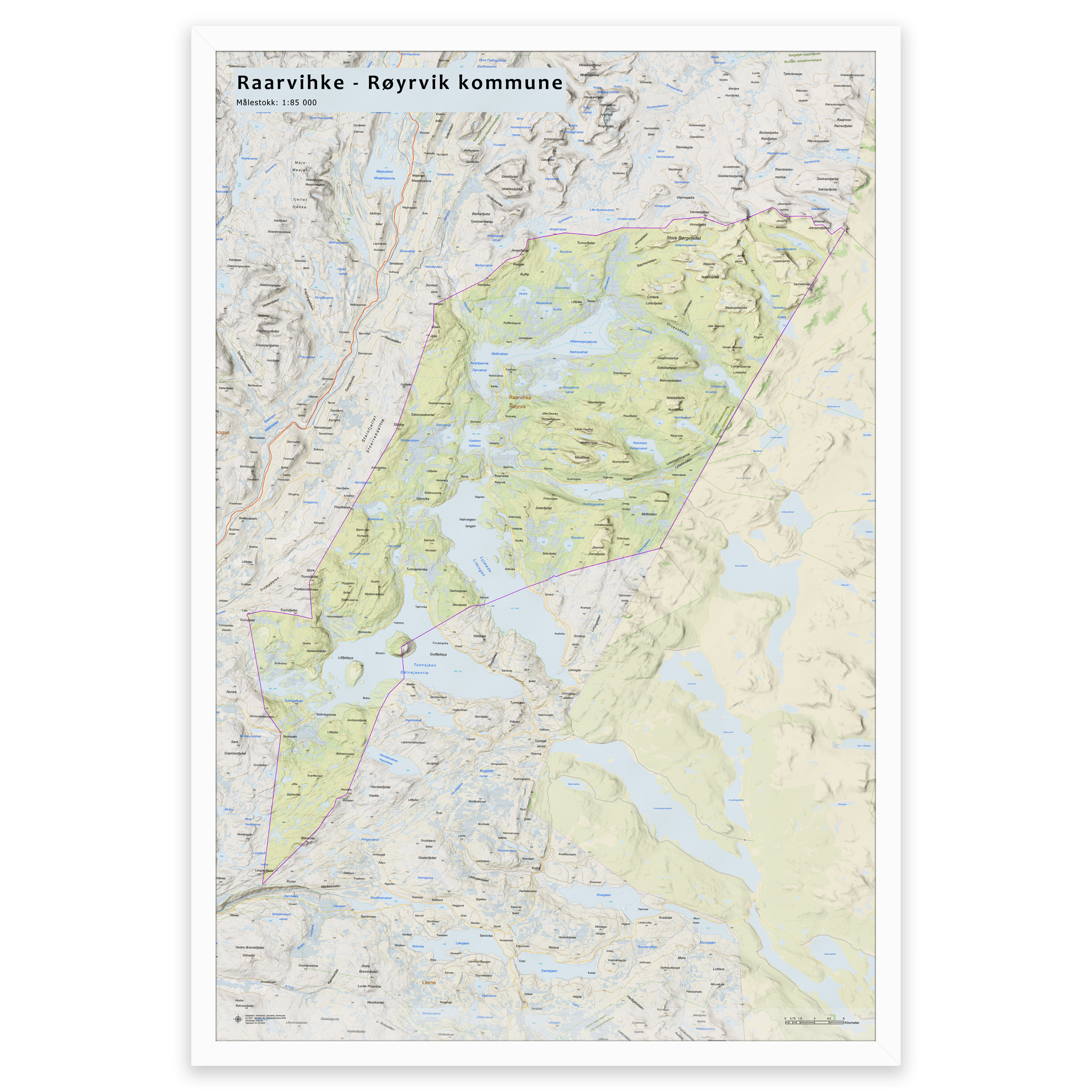 Veggkart – Røyrvik kommune - Bilde 2