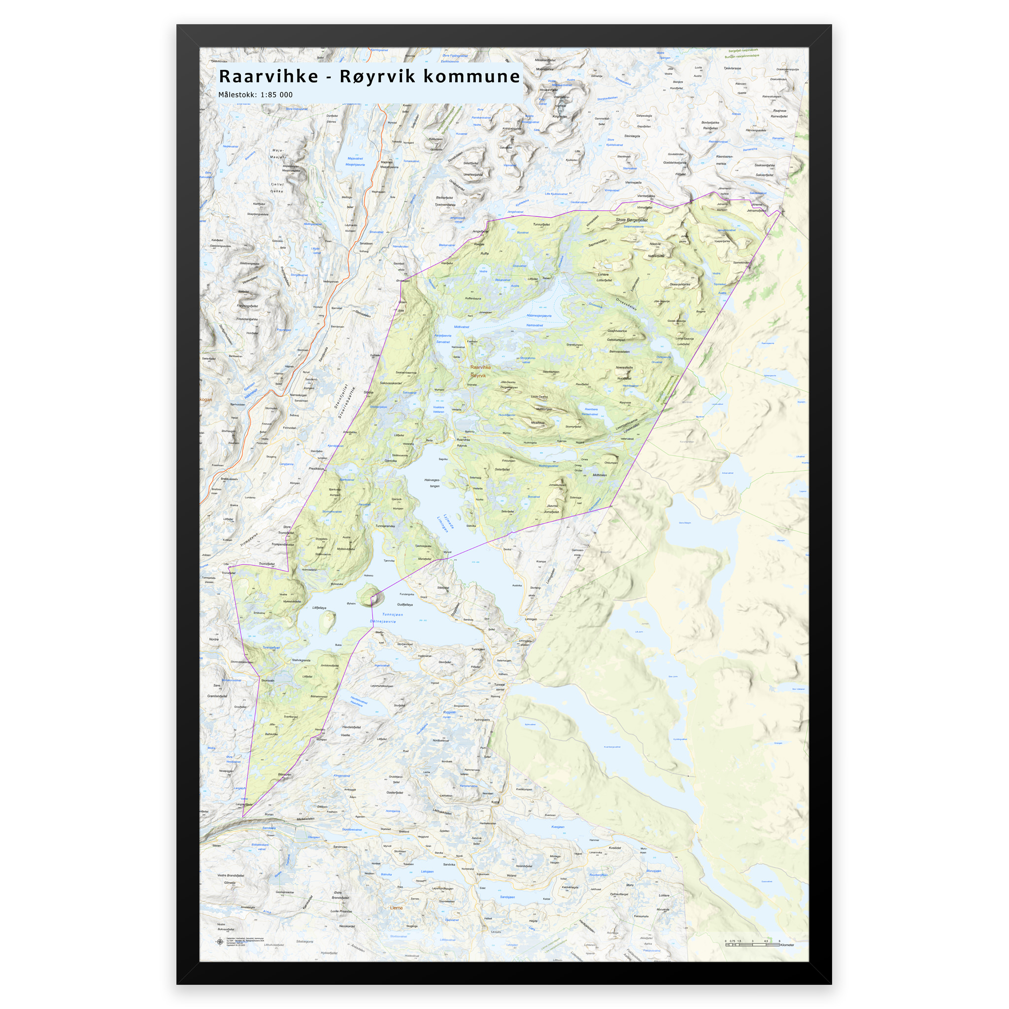 Veggkart – Røyrvik kommune - Bilde 3