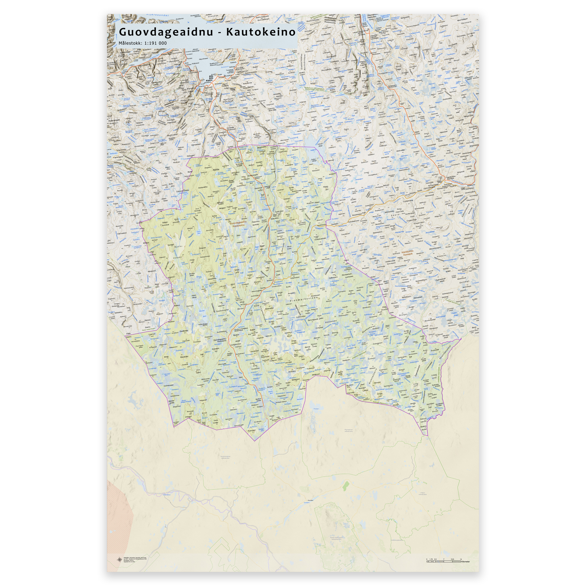 Veggkart – Kautokeino kommune