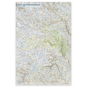 Kommunekart Nore og Uvdal