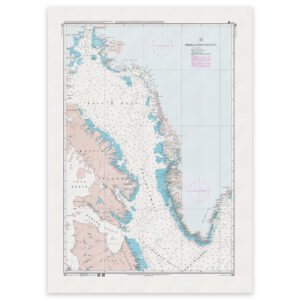 Greenland Chart - 1000 Grønlands Vestkyst Qornoq 1927