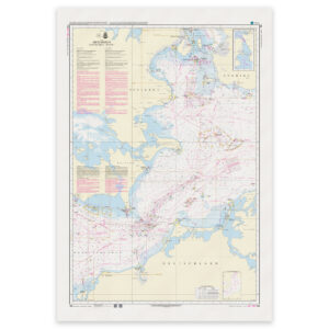 Offisielt sjøkart Denmark Chart 104 Østersøen Femern Bælt Sundet 1:200 000