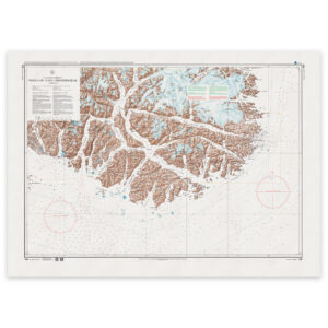 Greenland Chart - 1103 Kap Farvel området, Prins Chr. Sund – Frederiksdal Qornoq 1927