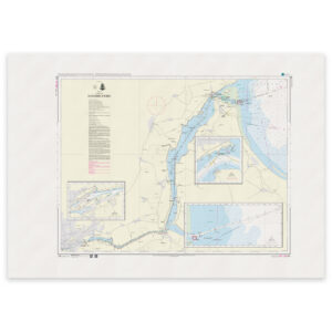 Offisielt sjøkart Denmark Chart 111 Kattegat Randers Fjord 1:30 000 INT 1381