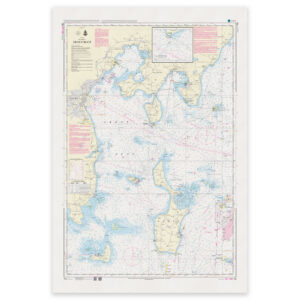 Offisielt sjøkart Denmark Chart 112 Kattegat Århus Bugt 1:75 000 INT 1380