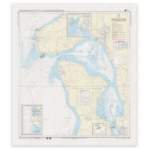 Offisielt sjøkart Denmark Chart 117 Roskilde Fjord Lynæs Frederikssund 1:25 000