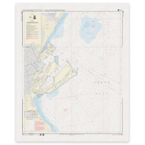 Offisielt sjøkart Denmark Chart 127 Aarhus Havn 1:10 000 INT 1372