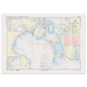 Offisielt sjøkart Denmark Chart 132 Sundet sørlige del 1:75 000
