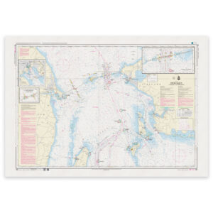 Offisielt sjøkart Denmark Chart 143 Storebælt Sprogø Langeland 1:50 000 INT 1369