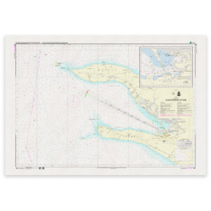Offisielt sjøkart Denmark Chart 145 Kalundborg Fjord 1:25 000 INT 1371