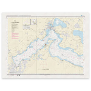 Offisielt sjøkart Denmark Chart 154 Flensborg Fjord 1:25 000