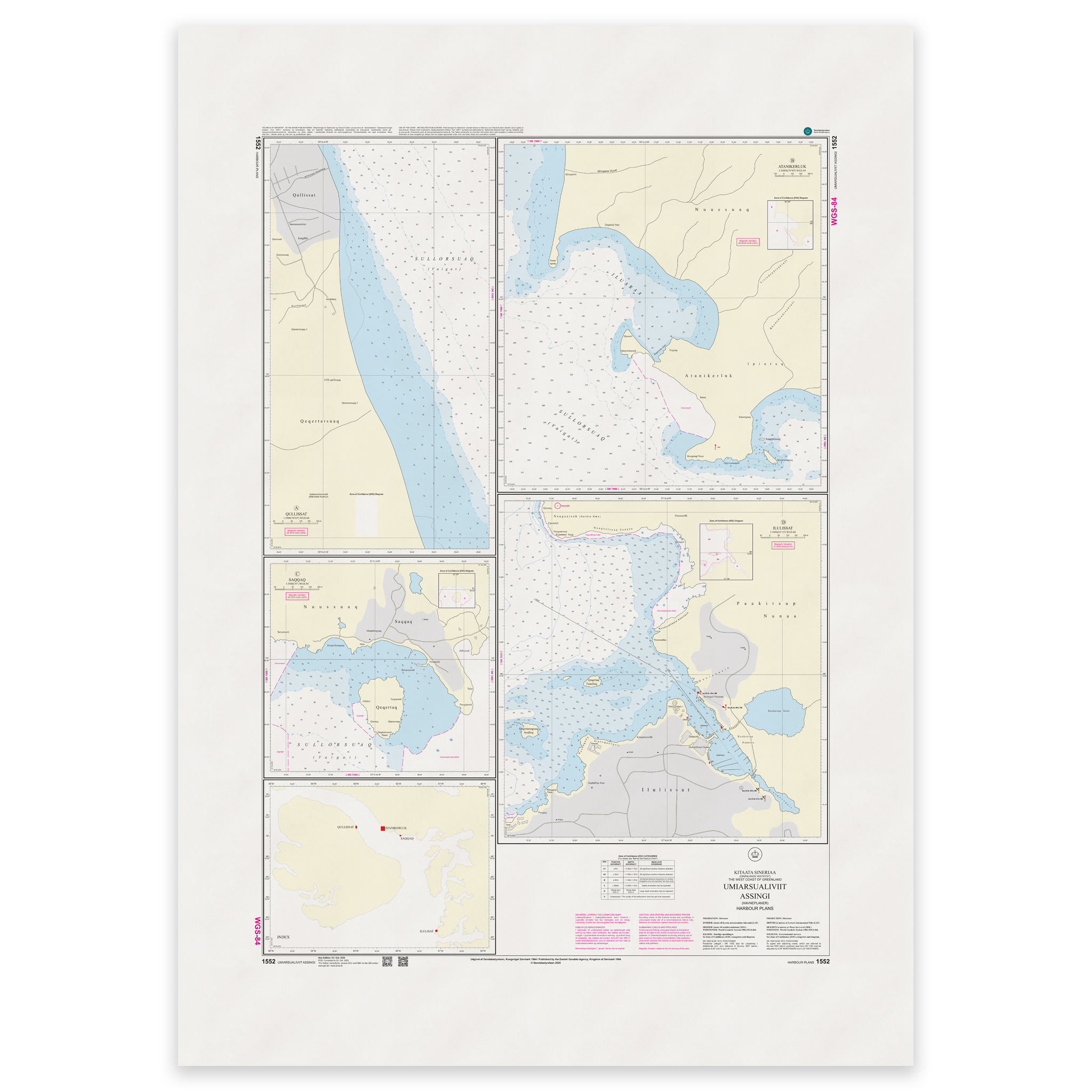 Greenland Chart - 1552 WGS-84 Qullisat