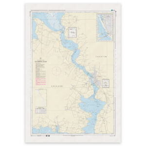 Offisielt sjøkart Denmark Chart 163 Guldborg Sund 1:30 000