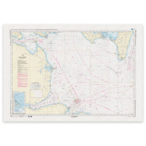 Offisielt sjøkart Denmark Chart 195 Østersøen vestlige del 1:75 000