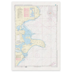 Offisielt sjøkart Denmark Chart 198 Faxe Bugt og Hjelm Bugt 1:75 000