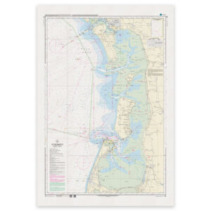 Offisielt sjøkart Denmark Chart 60 Nordsøen Fanø Sylt 1:75 000