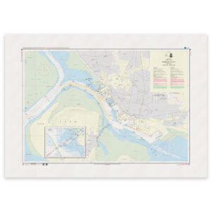 Offisielt sjøkart Denmark Chart 95 Port of Esbjerg INT 1451 1:12 500