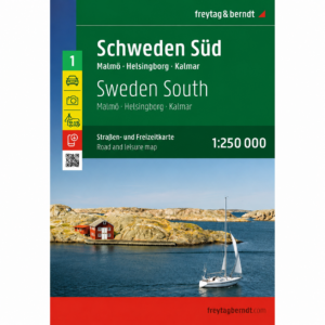 Forsiden av Sør-Sverige veikart 1:250 000 fra freytag & berndt