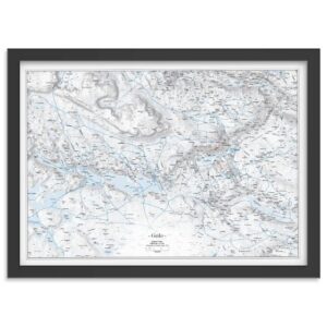 Veggkart over Geilo i målestokk 1:55 000 i plakatformat 70 × 50 cm