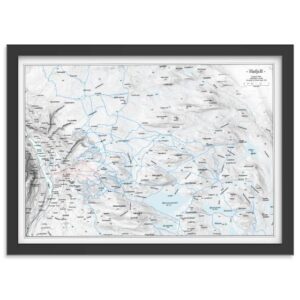 Veggkart over Hafjell i målestokk 1:60 000 i plakatformat 70 × 50 cm