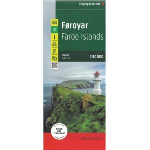 Veikart over Færøyene fra freytag & berndt
