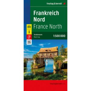 Forside av Nord-Frankrike veikart 1:500 000