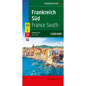 Forside av Sør-Frankrike veikart 1:500 000