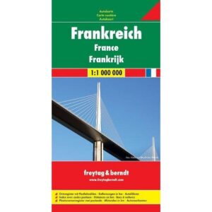 Veikart over Frankrike i målestokk 1:1 000 000