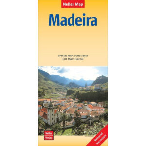Veikart over Madeira i målestokk 1:60 000 fra Nelles Maps, vann- og rivesterkt plastkart