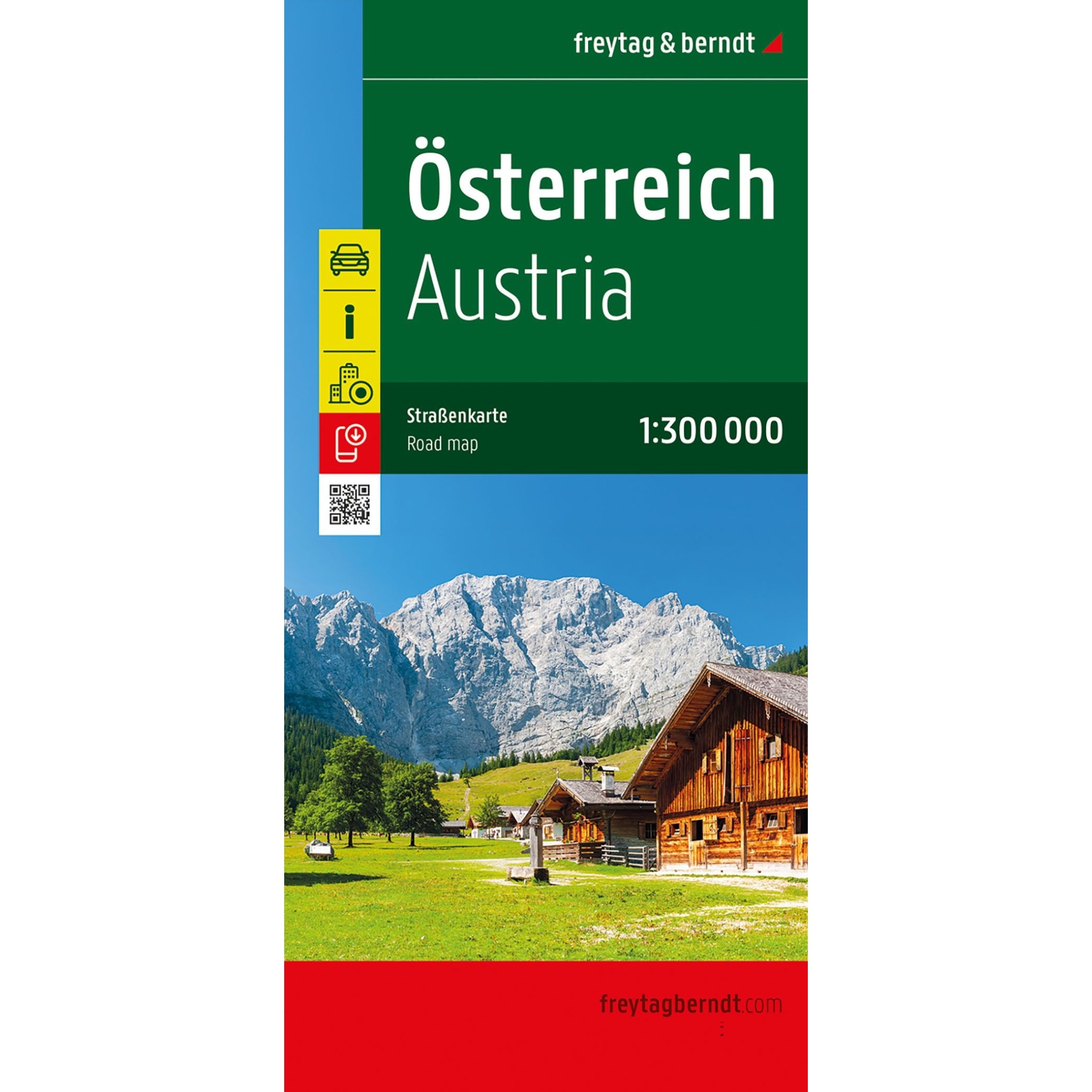 Veikart over Østerrike fra freytag & berndt