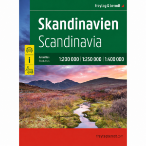 Forsiden av Skandinavia bilatlas fra freytag & berndt